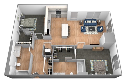 Cottonwood River Floor Plan at Shakopee Flats, Minnesota